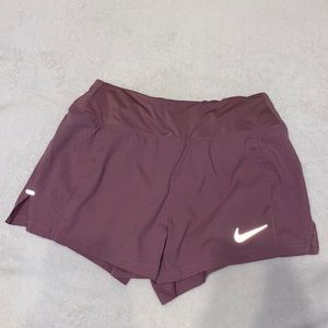 Nike underwear lining running shorts, size XS, zipper on back